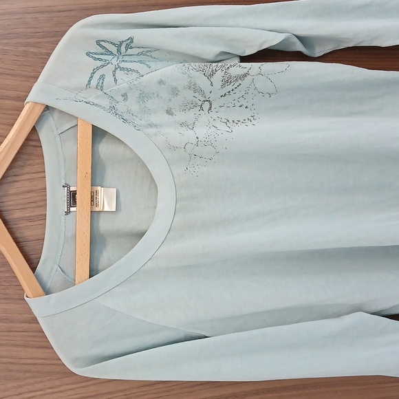 THE NORTH FACE Blue Flower Top SZ XL - Picture 2 of 5